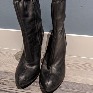 Zara leather boots